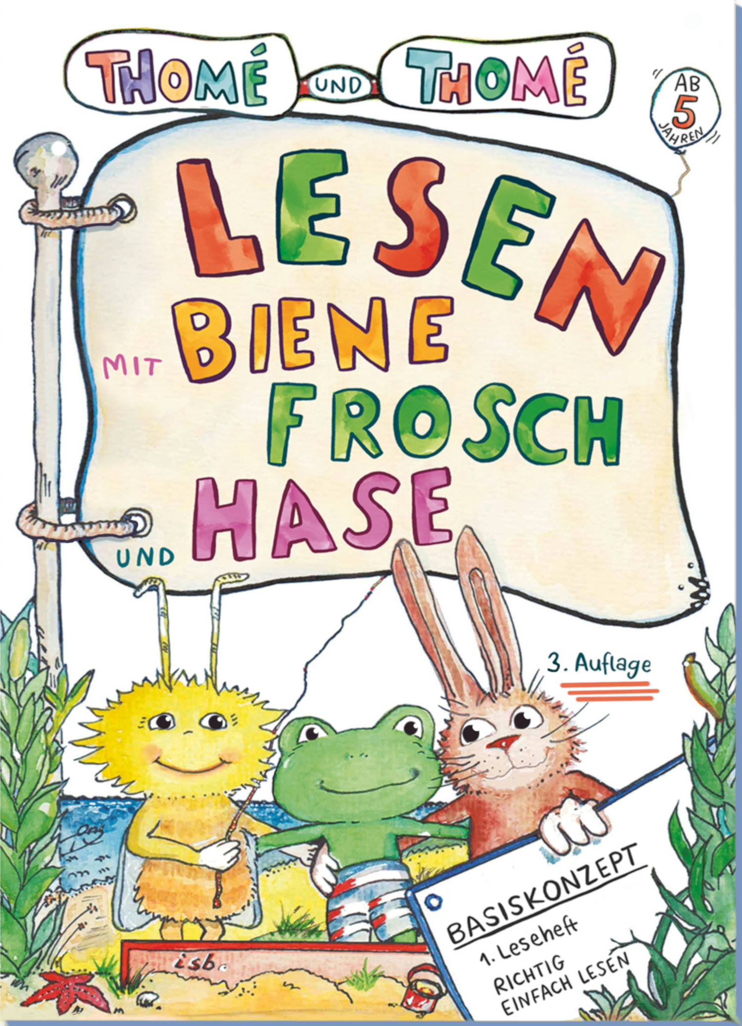 Titelbild Lesen mit Biene, Frosch und Hase